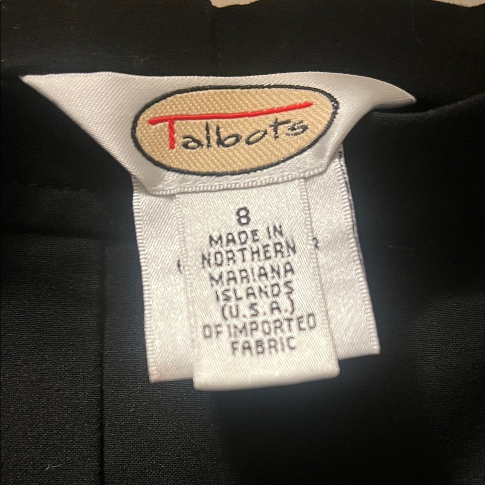 Talbots Black Pants Slacks Trousers - Picture 2 of 5